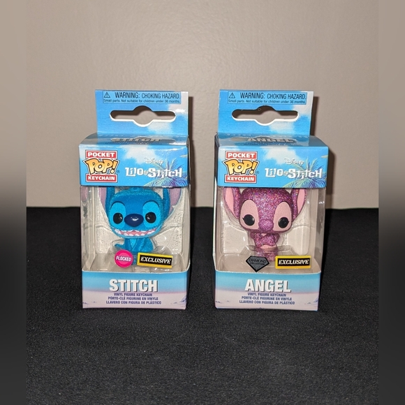 Disney's Lilo & Stitch, Angel Funko Pop! Vinyl Figure Pocket Keychain - Picture 2 of 2
